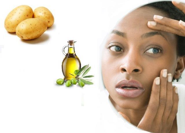ساخت ماسک سیب زمینی و زیتون برای رفع کبودی زیر چشم